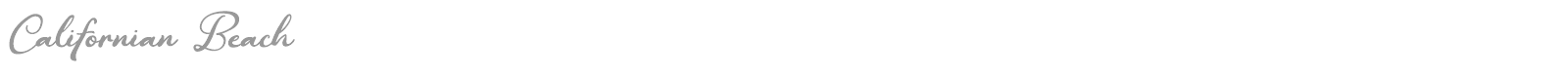 Californian Beach font preview